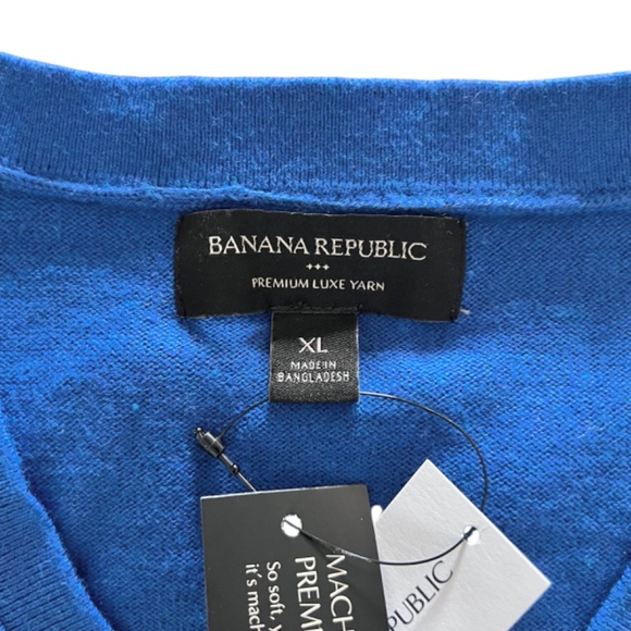 NWT Banana Republic V-Neck Luxe Blend Sweater Men's XL - Picture 4 of 6